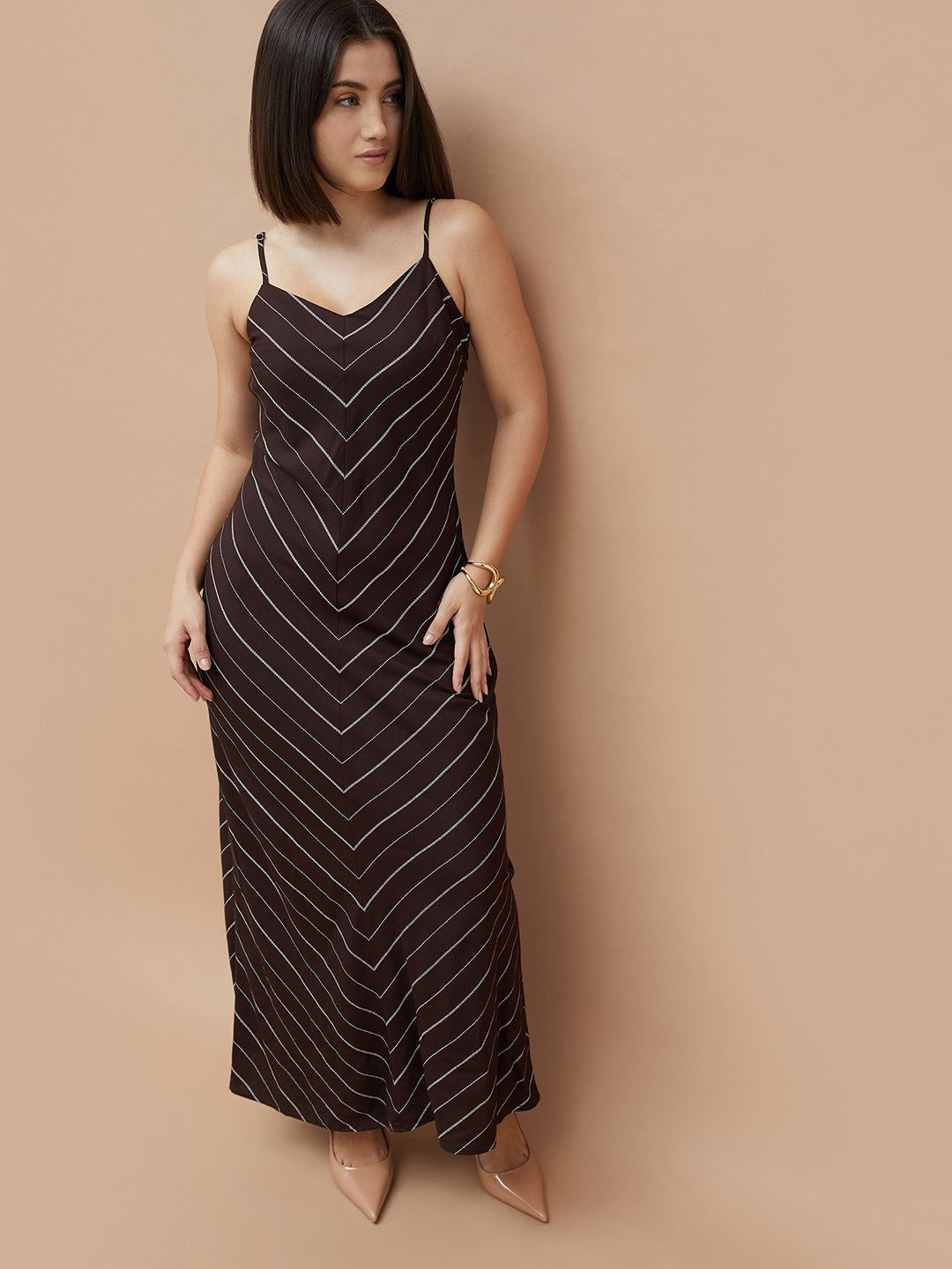 CODE by Lifestyle Striped Maxi Dress