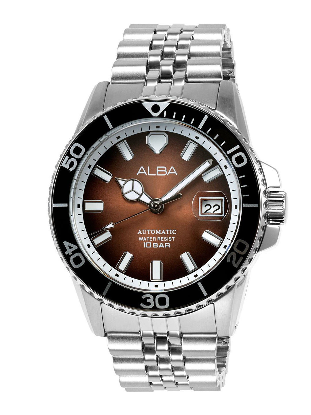 Alba by seiko Brown dial Mechanical Watch AU4057X1