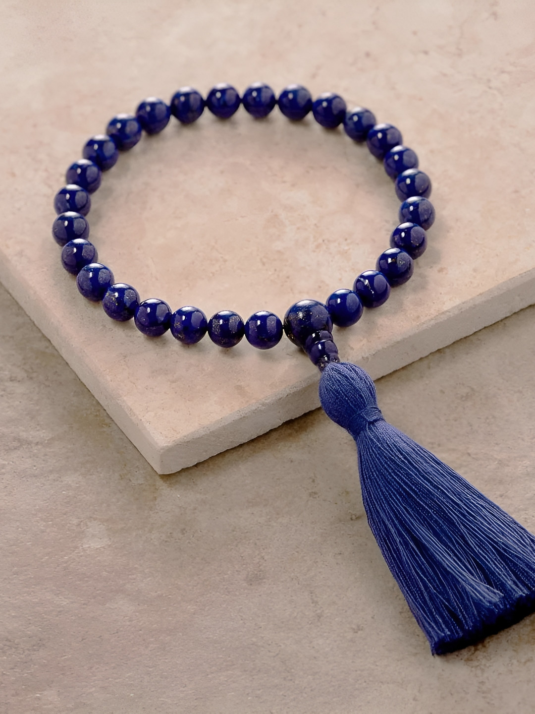 RDK Blue Lapis Lazuli Beaded Pocket Japa Mala