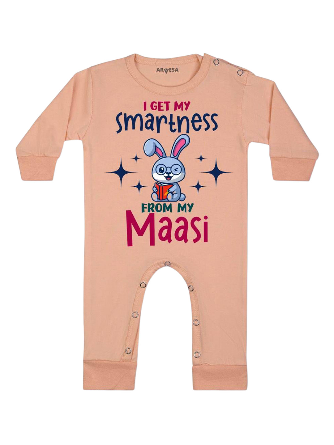 Arvesa I Got Smartness From Maasi Printed Bodysuit