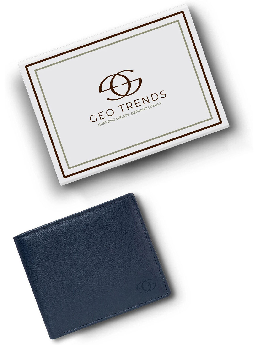 GEO TRENDS Men Leather Two Fold Wallet