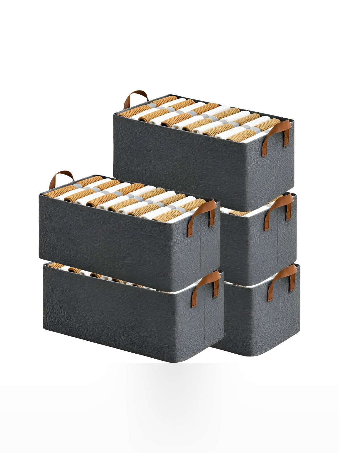 BELENZO Grey 2 Pieces Water Resistant Makeup Organiser