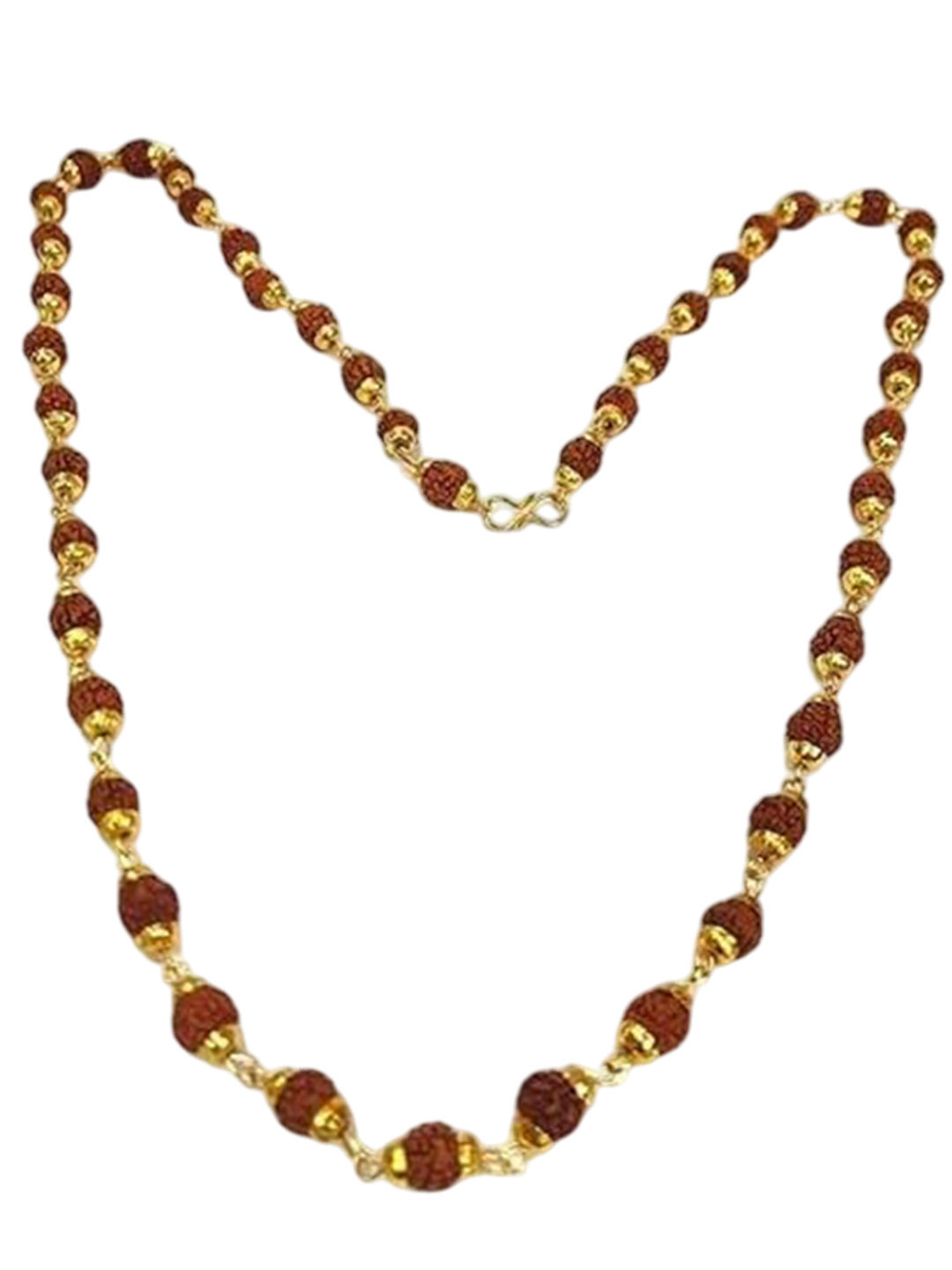APNA KANHA Gold-Plated Rudraksha Mala Statement Necklace