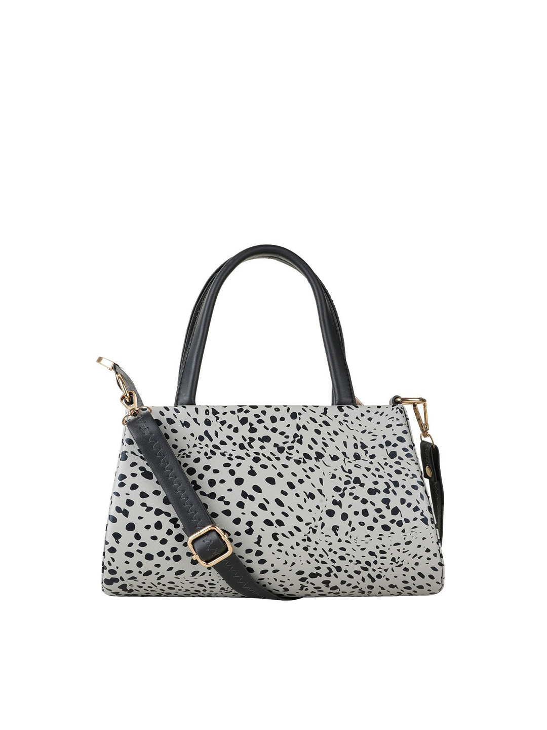 Flingo Leather Printed Handheld Bag