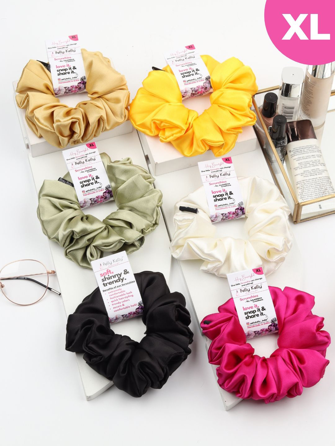 Pelly Kelly Women Pack of 6 Ponytail Holders