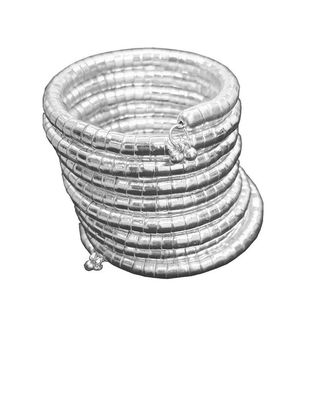 Sangria Silver Spiral Bangle