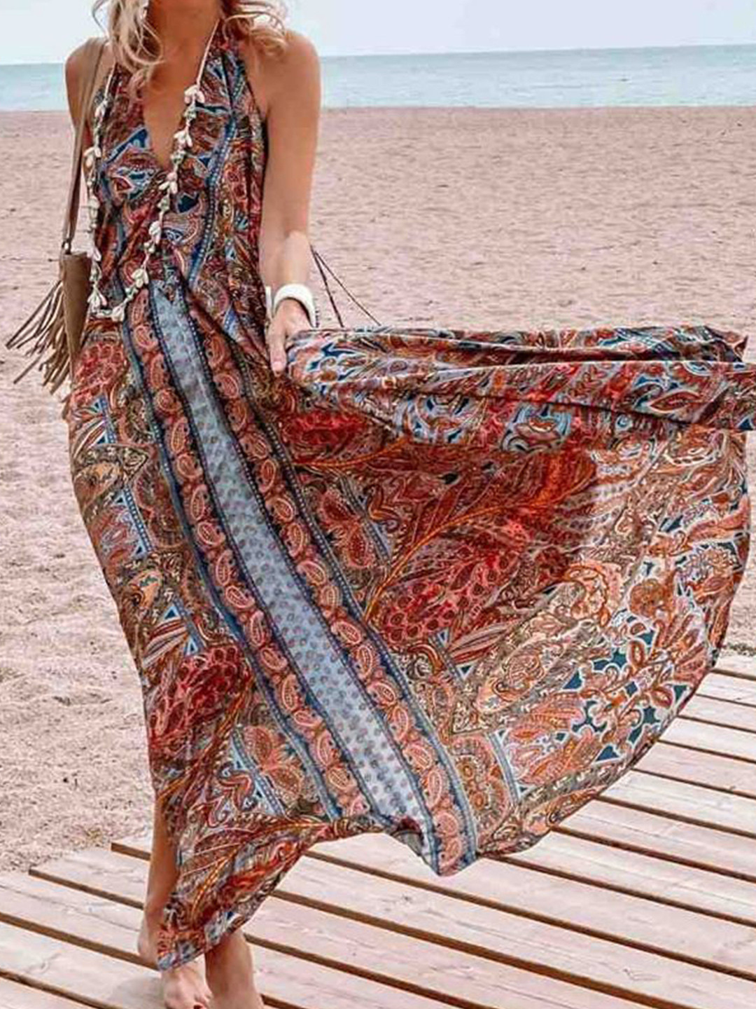 Routes by All About You Women 1 Floral Print Maxi Midi Dress