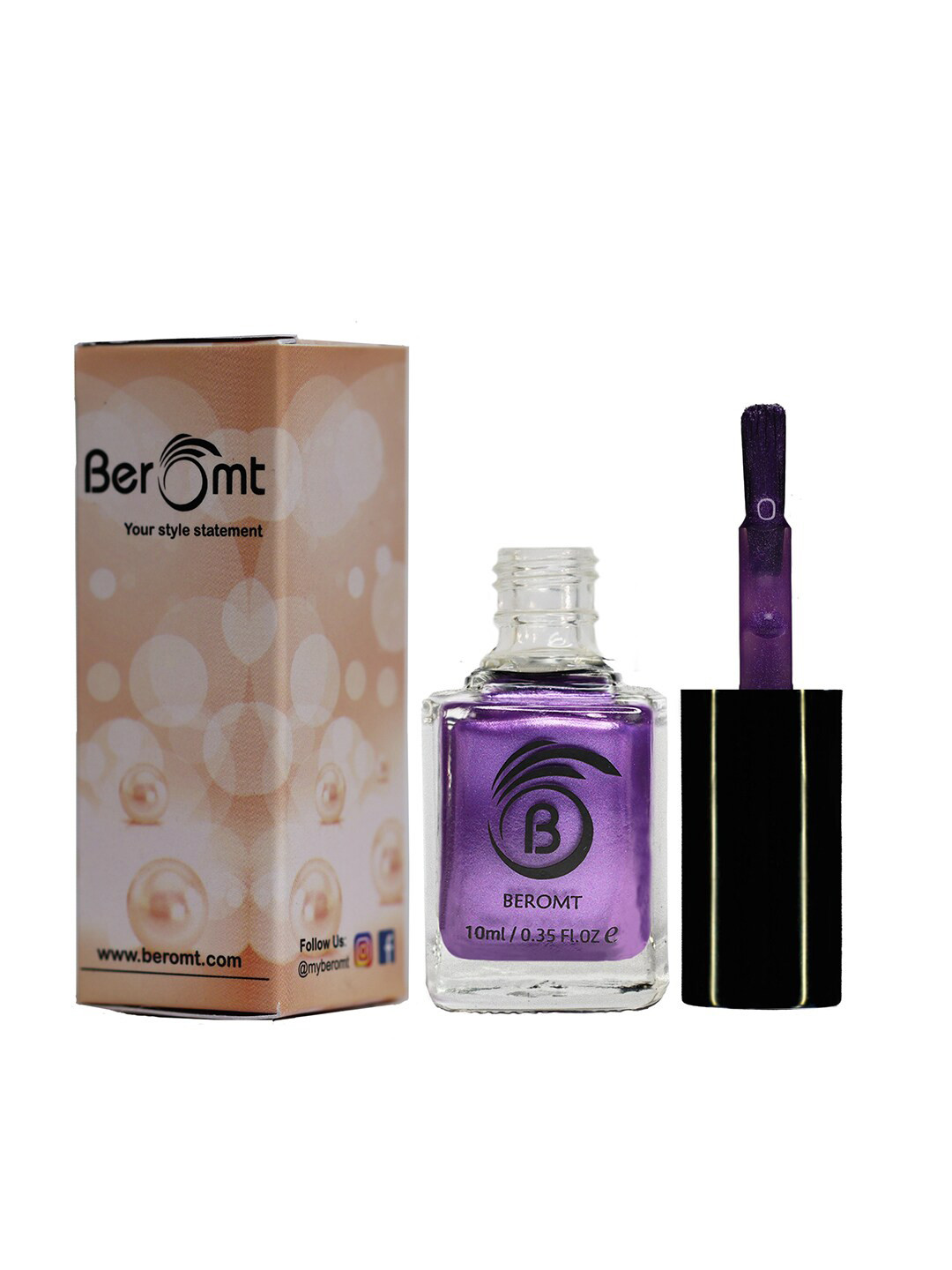BEROMT Pearl Finish High Shine Fast Dry Nail Polish 10 ml - Wisdom 805
