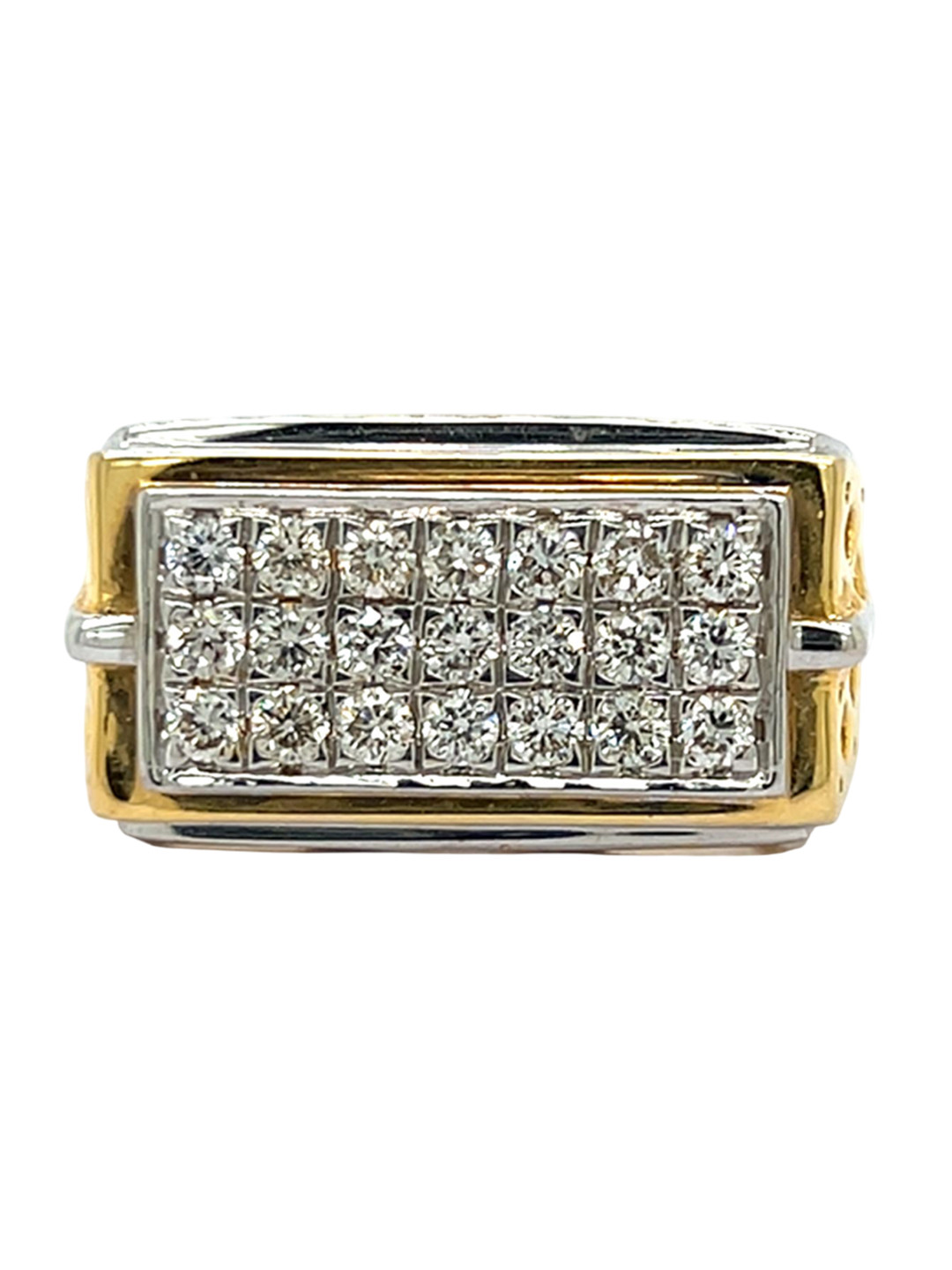 SHAIVA Gold Ring with Brilliant-Cut Diamond