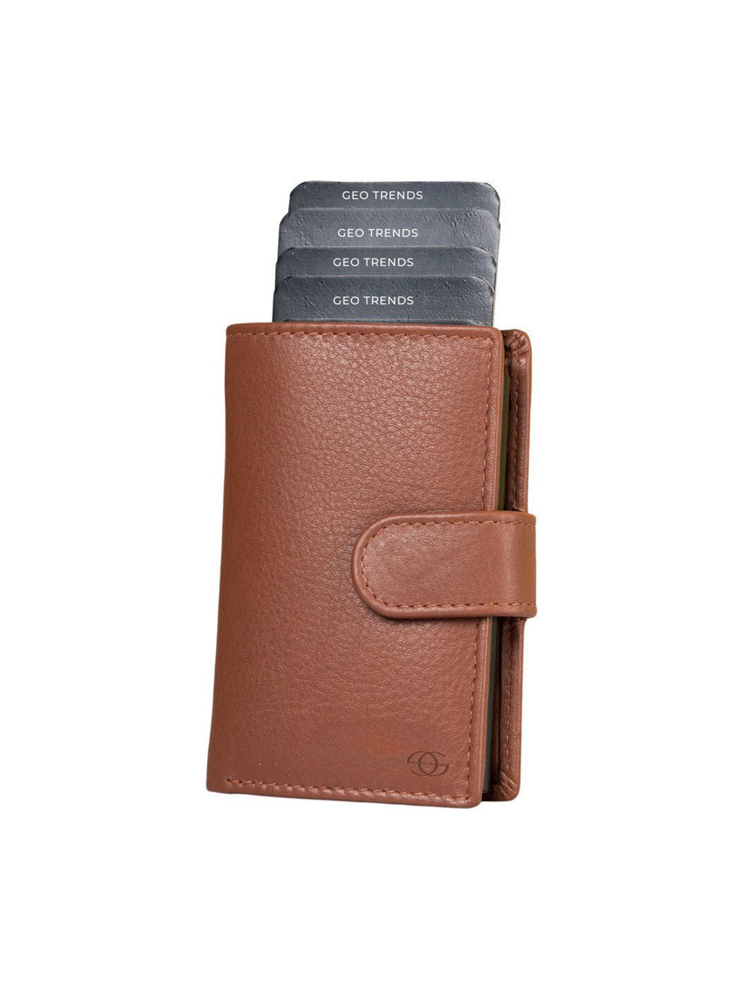 GEO TRENDS Unisex Leather Card Holder