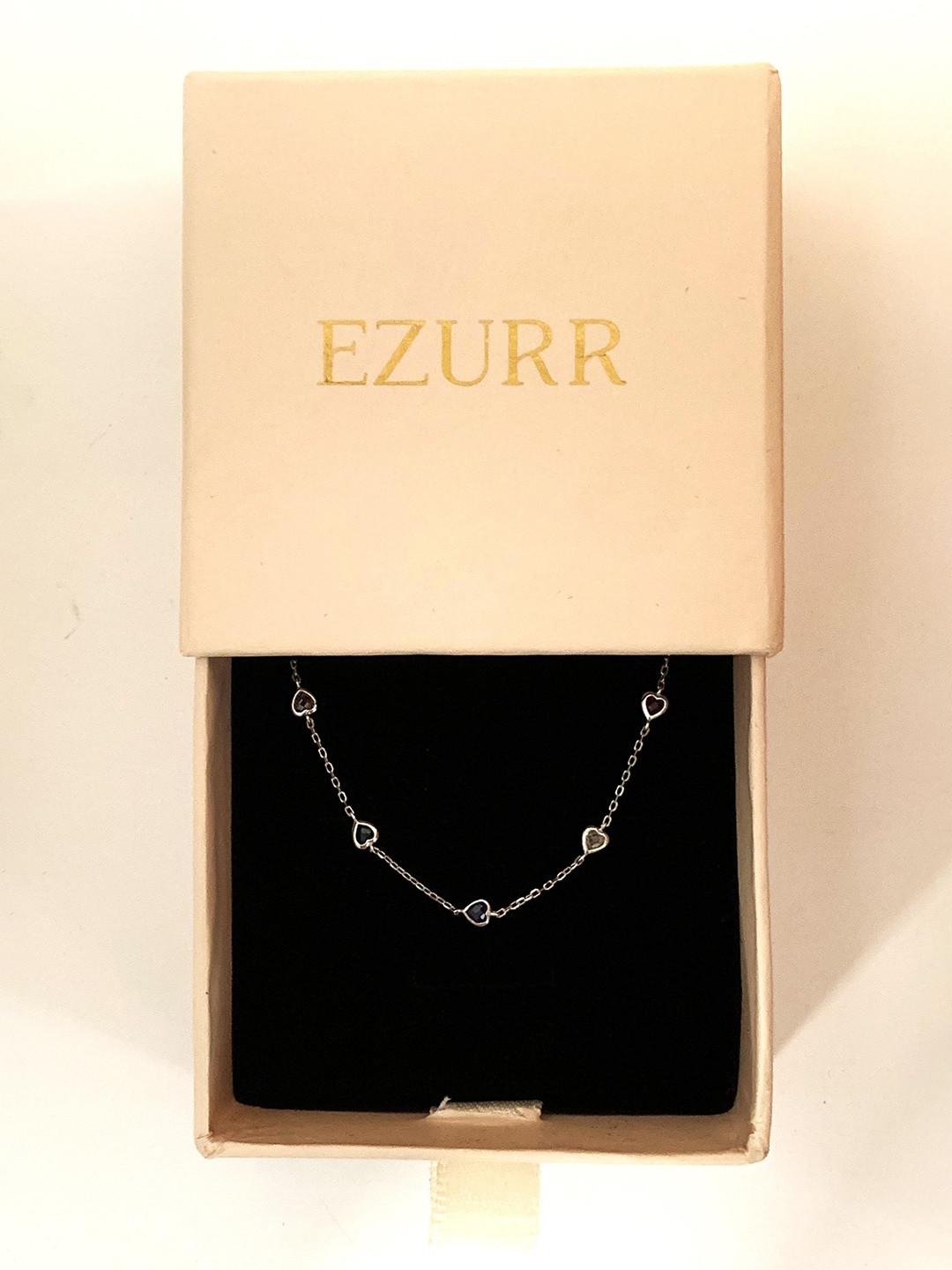 EZURR 925 Silver Multi Color Heart Bracelet