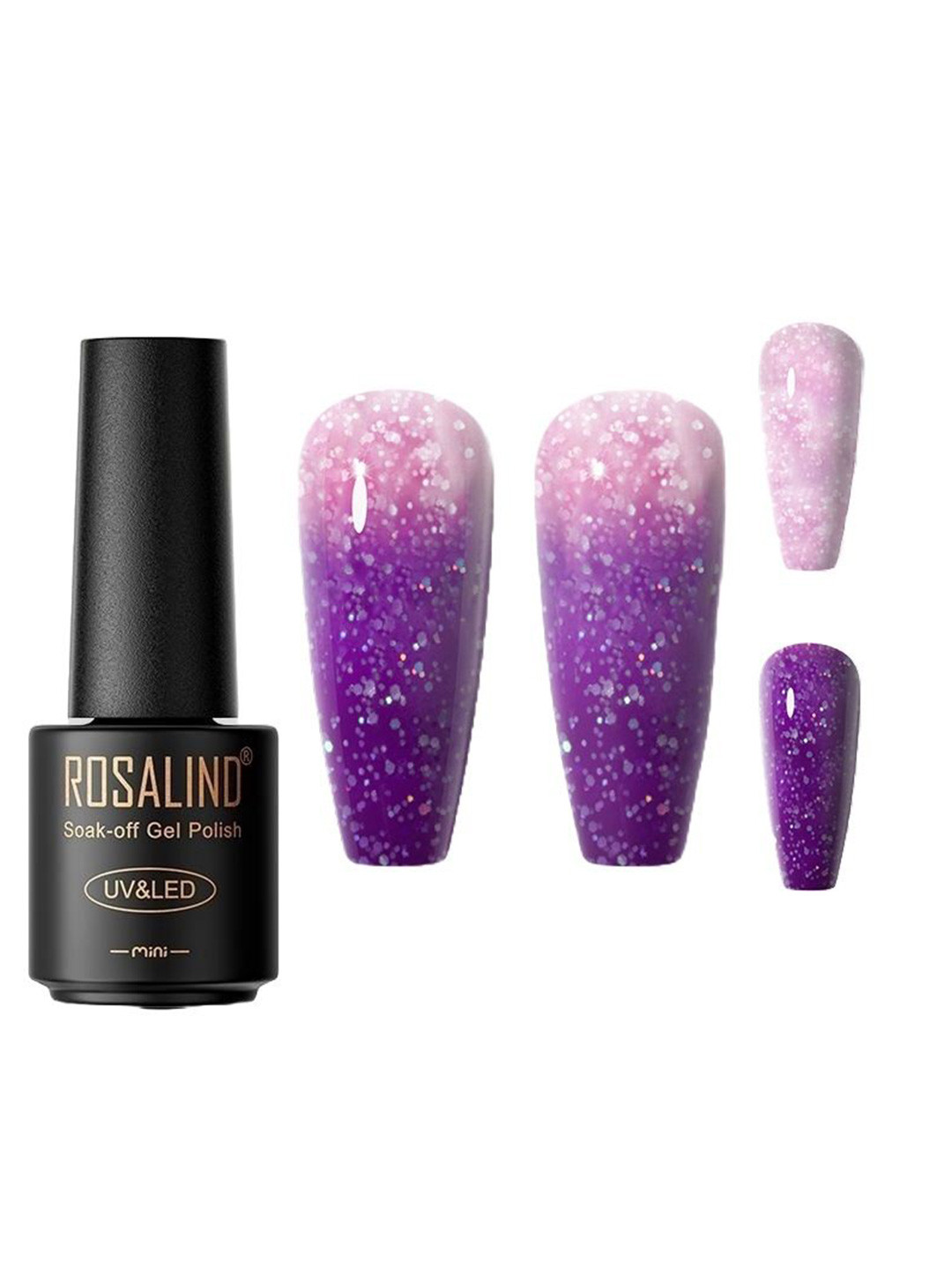 ROSALIND UV & LED Soak Off Long-Wearing Gel Nail Polish - 7 ml - C234 Purple