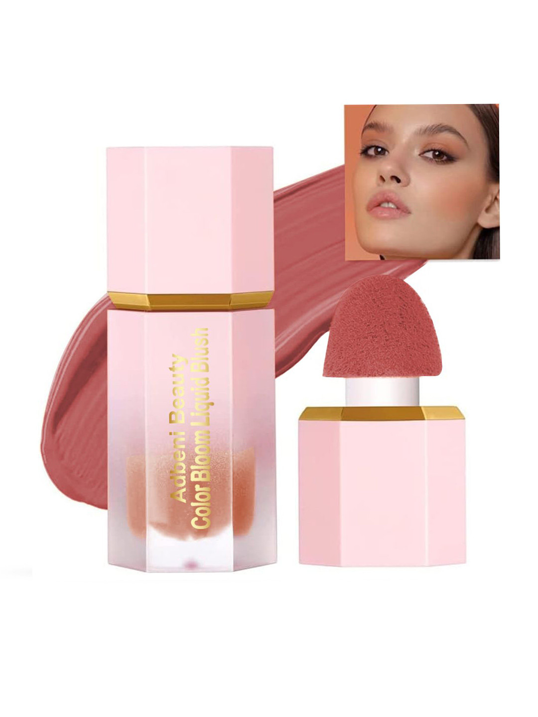 Adbeni Color Bloom Long Lasting Waterproof Liquid Blush- 7 ml - Gulf 10