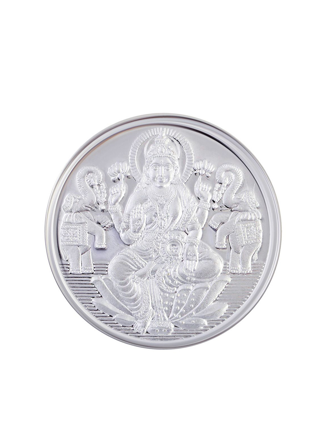 C KRISHNIAH CHETTY JEWELLERS PVT LTD 999 Pure Silver Lakshmi Coin-20 g