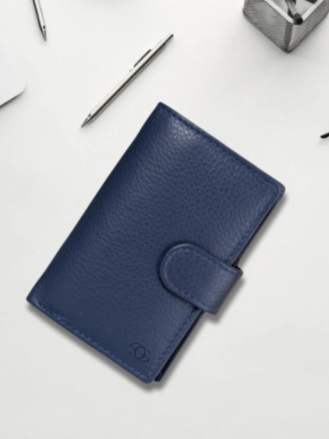 GEO TRENDS Unisex Leather Card Holder