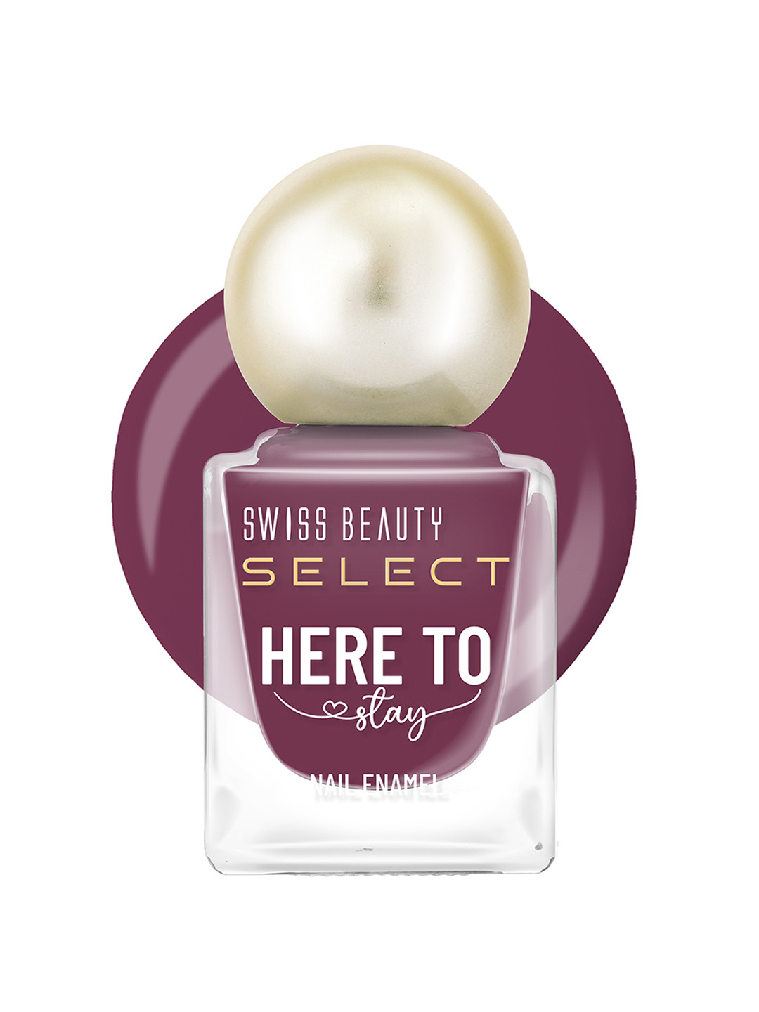 SWISS BEAUTY Here To Stay Waterproof Nail Enamel 12ml -  Warm Pink 18