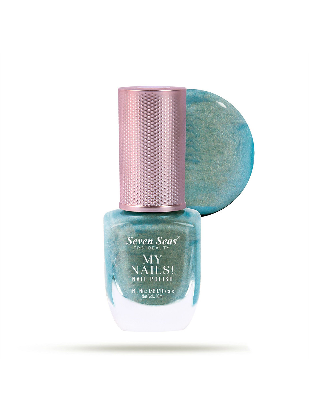 Seven Seas My Nails Glossy Finish Long-Wearing Nail Polish -10 ml - Shade No - 337 - Blue