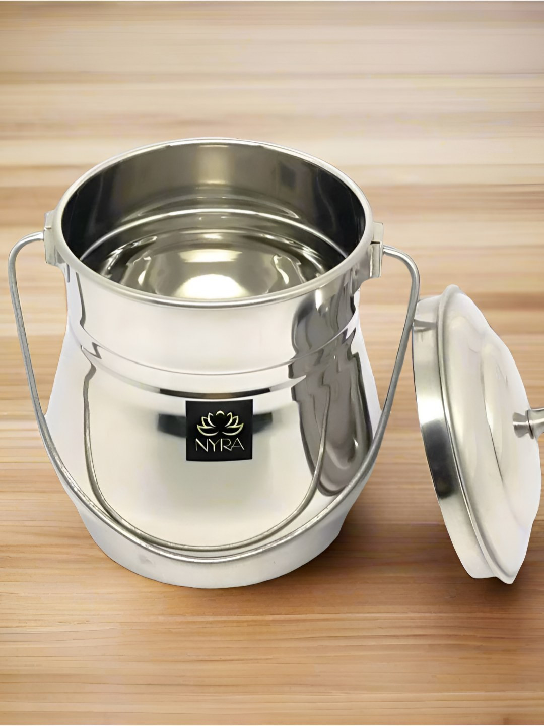 Nyra Kitchenware Steel Stainless Steel Dishwasher Safe Magnetic Milk Pitcher-2L