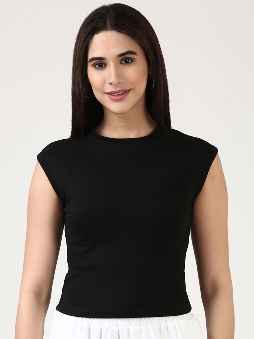 FILMODE Women Cotton Round Neck Tank Top