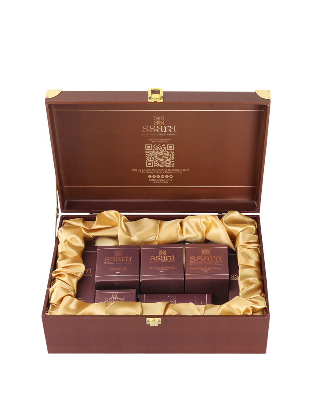 The Ssara Set Of 8 Face Cream, Serum, Eye Cream & Face Cleanser Skin Care Gift Hamper