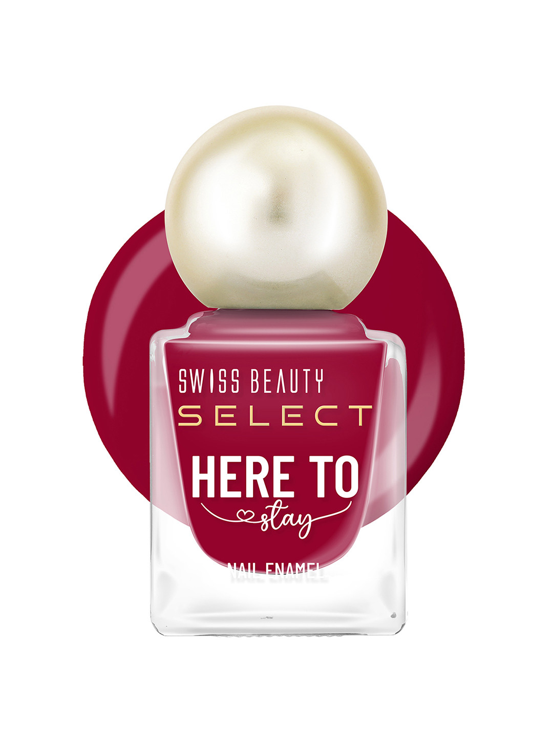 SWISS BEAUTY Select Here to Stay Long Lasting Nail Enamel 12 ml - Edible Red 21