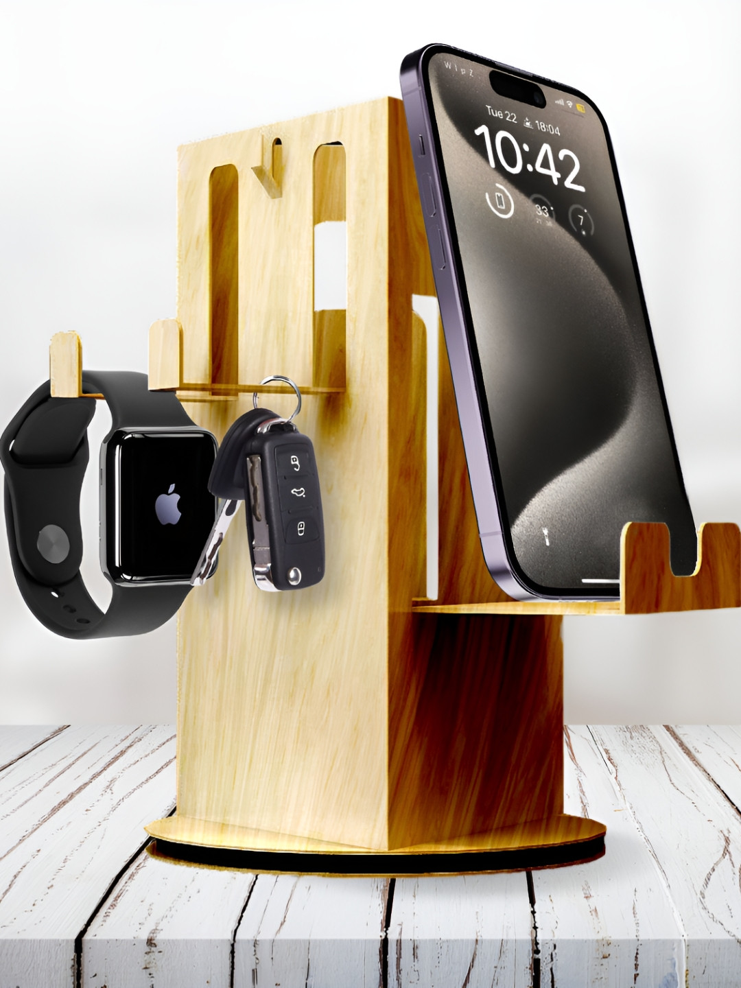 Sole Module Wooden 360 degrees Rotatable Holder