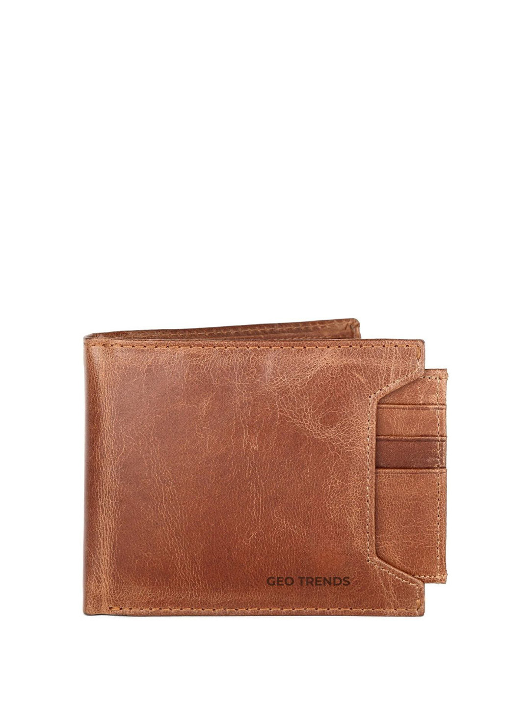 GEO TRENDS Men Leather Two Fold Wallet