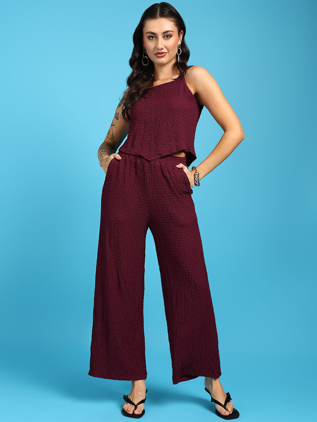 SAFFE Loose Fit Top With Trousers Co-Ords