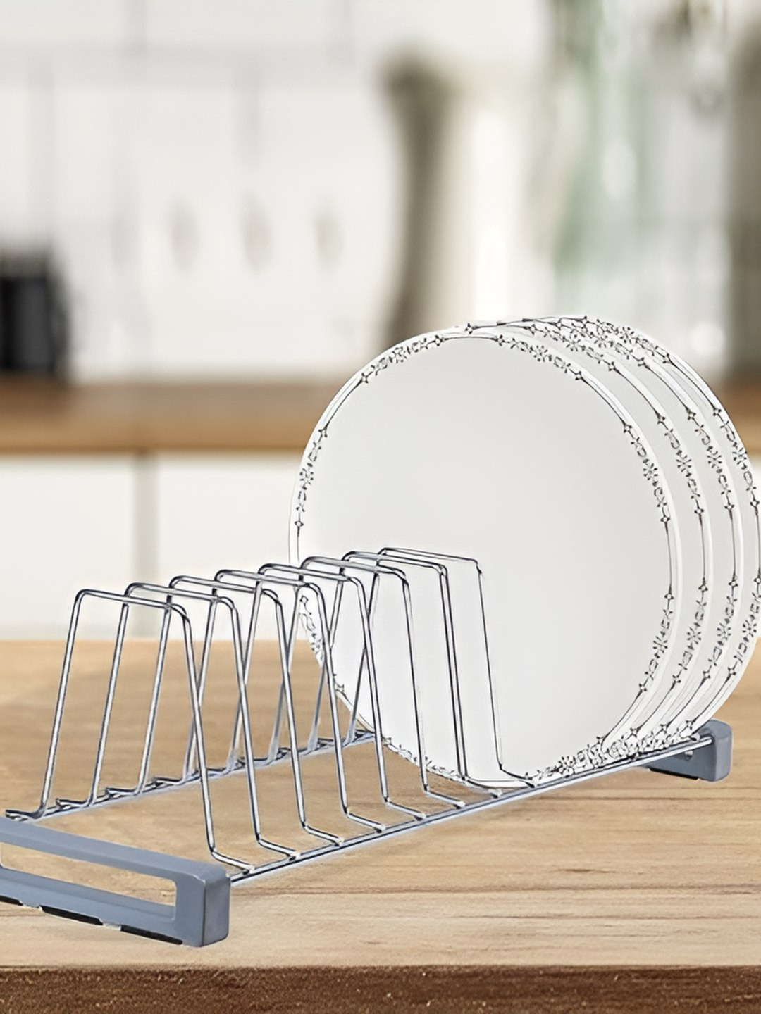 VALUE ADDS Silver-Toned Stainless Steel Dish rack