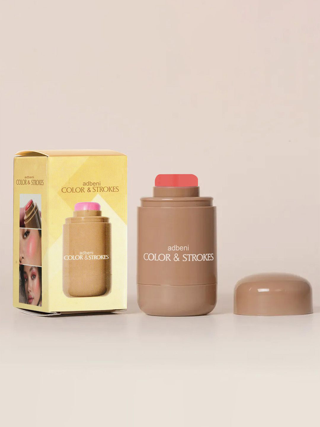 Adbeni 3 In 1 High Pigment Premium Multi-Use Creamy Stick Blush-  Spanish Pink-04