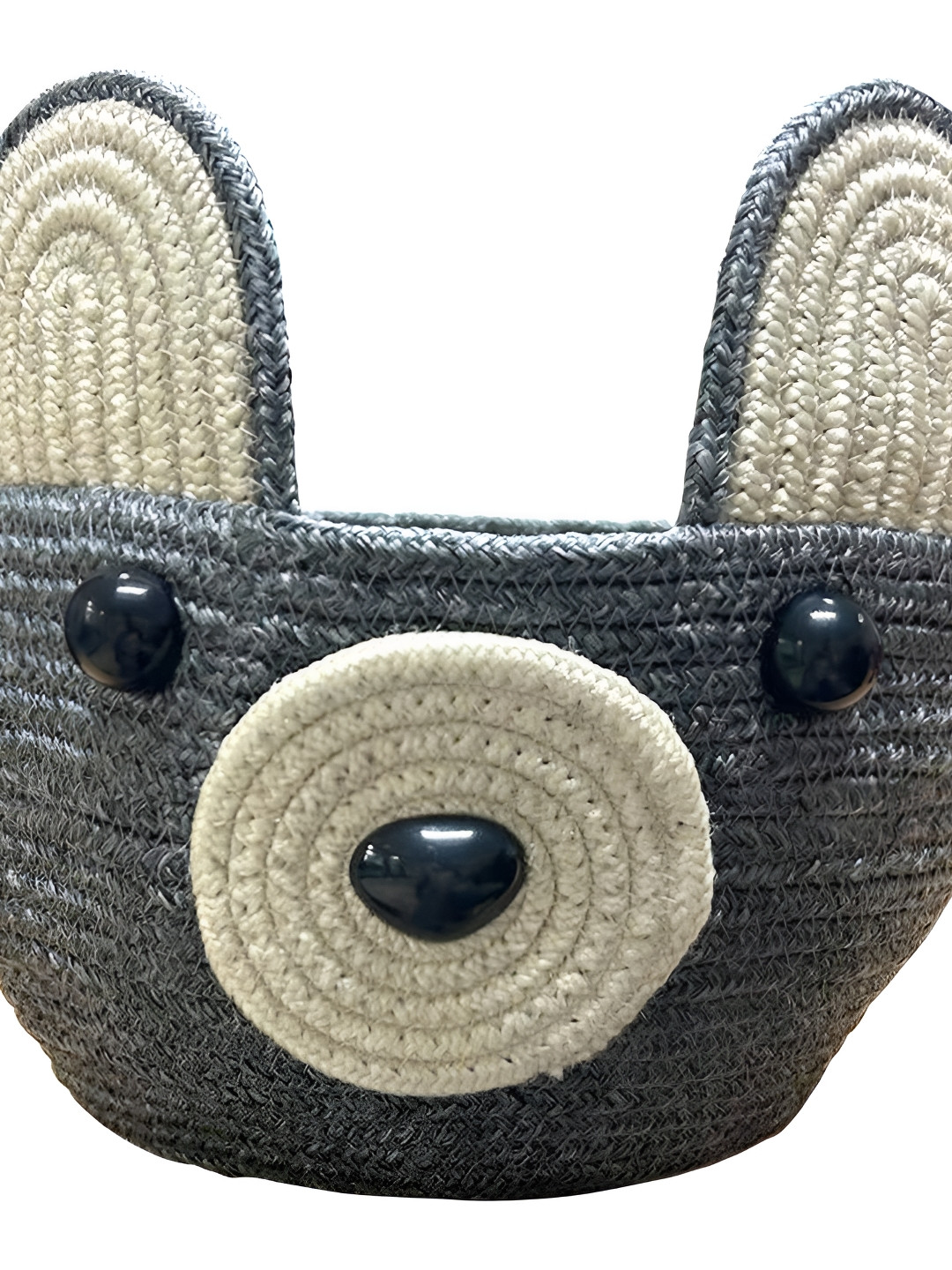 ARIYA Cat Storage Basket Grey Cotton Blend Multipurpose Toy Organizer