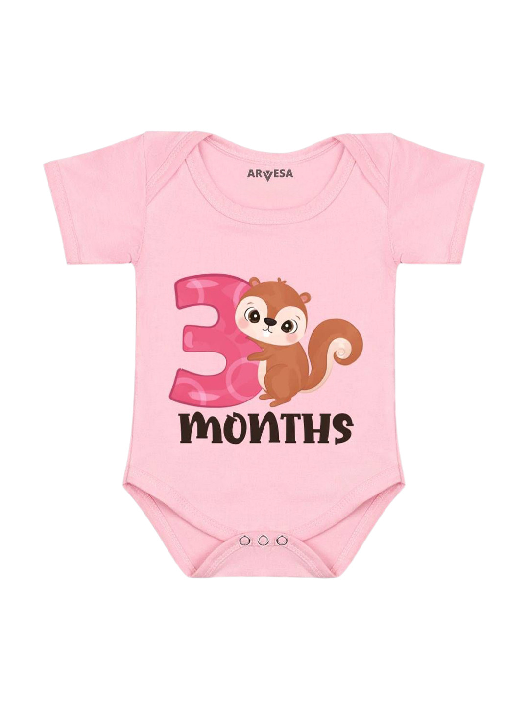 Arvesa 3 Month Baby Printed Bodysuit