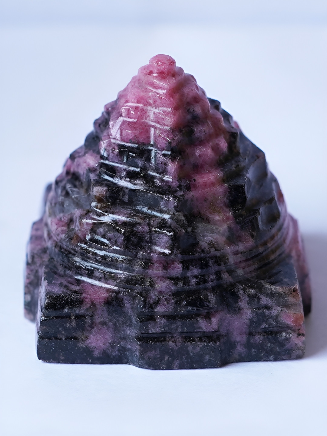 Zhupuk Pink Crystal Glossy Prayer Room Medium Showpiece - 1.2 Inches