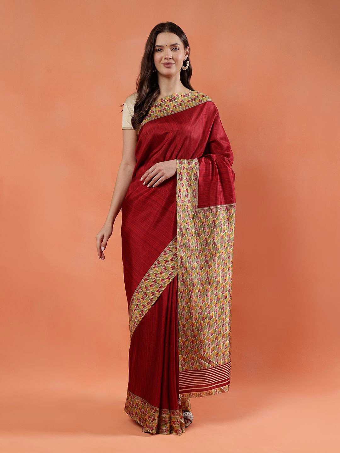 BALOOBI Silk Blend Saree