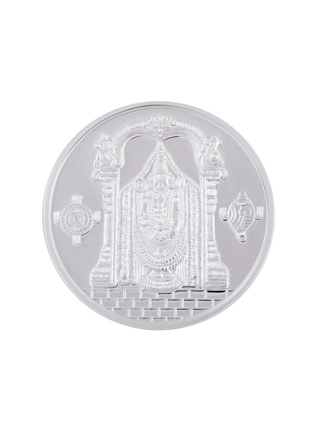 C KRISHNIAH CHETTY JEWELLERS PVT LTD 999 Pure Silver Balaji Coin-25 g