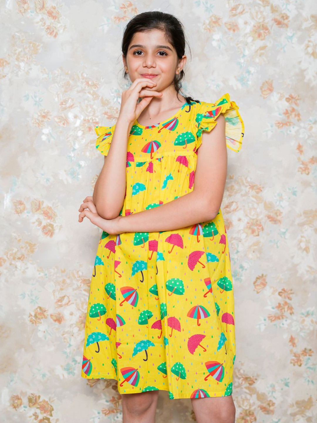 Vastrarth Girls Fit & Flare Digital Printed Cotton Frock