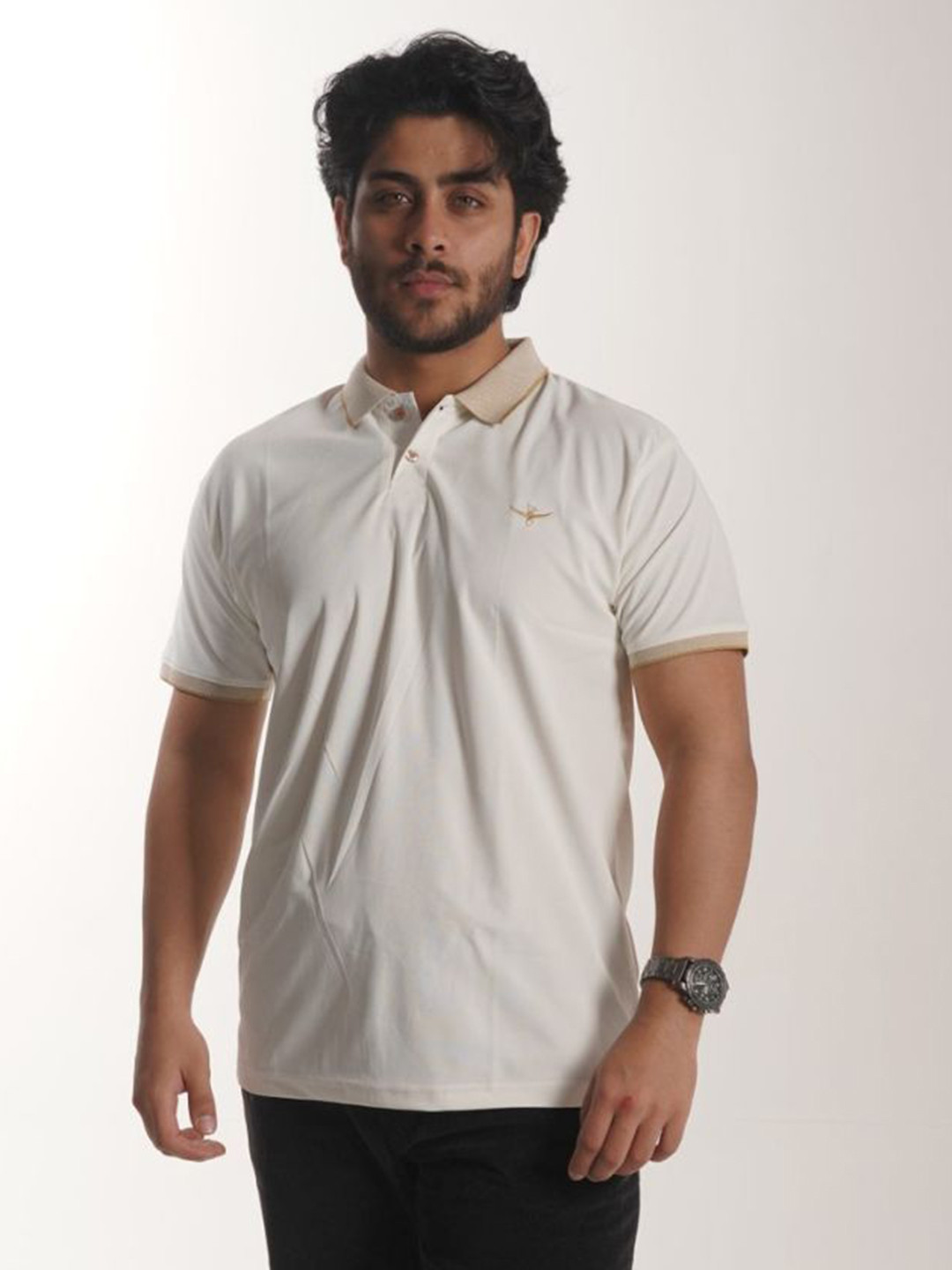 BHF Polo Collar Cotton Regular Fit T-shirt
