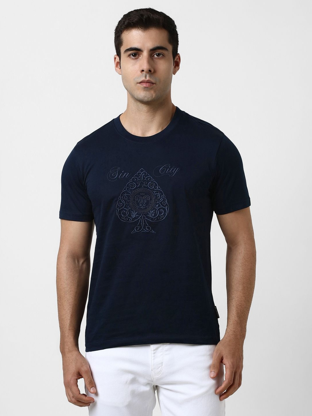 Van Heusen Men Embroidered T-shirt