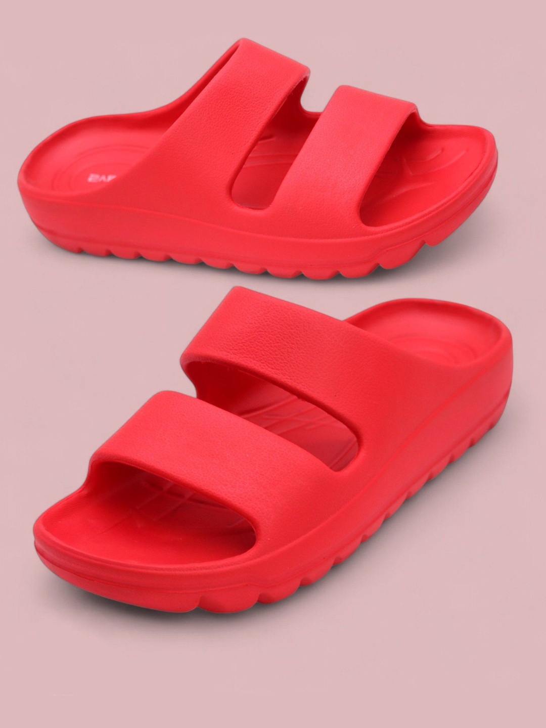 Svaar Men's Double Strap Slip-On Cushioned Slides