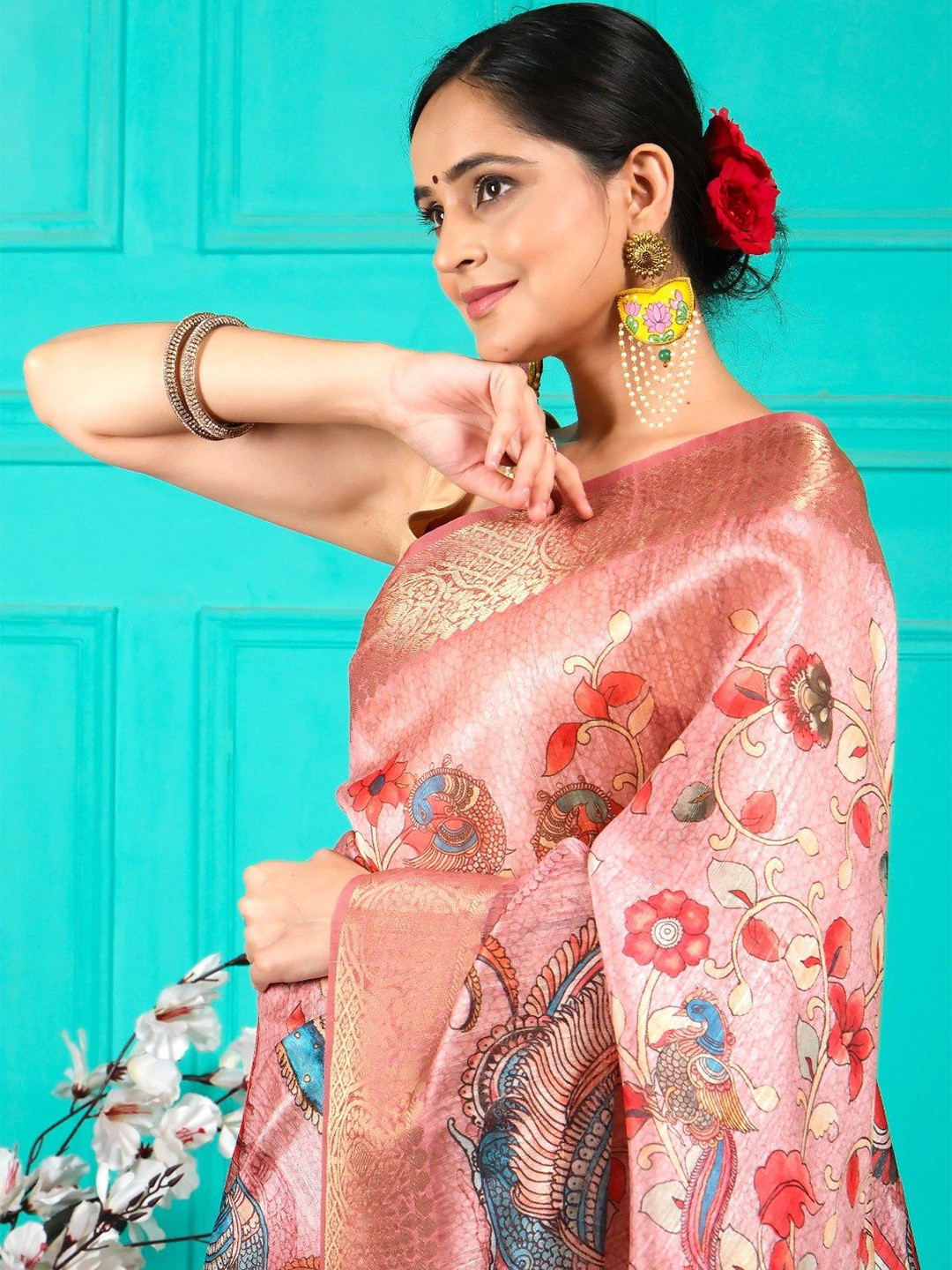 Seona Couture Woven Design Zari Art Silk Patola Saree