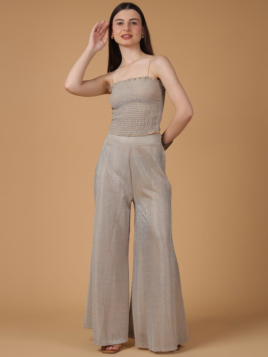 SAFFE Shimmer Top With Trousers Co-Ords