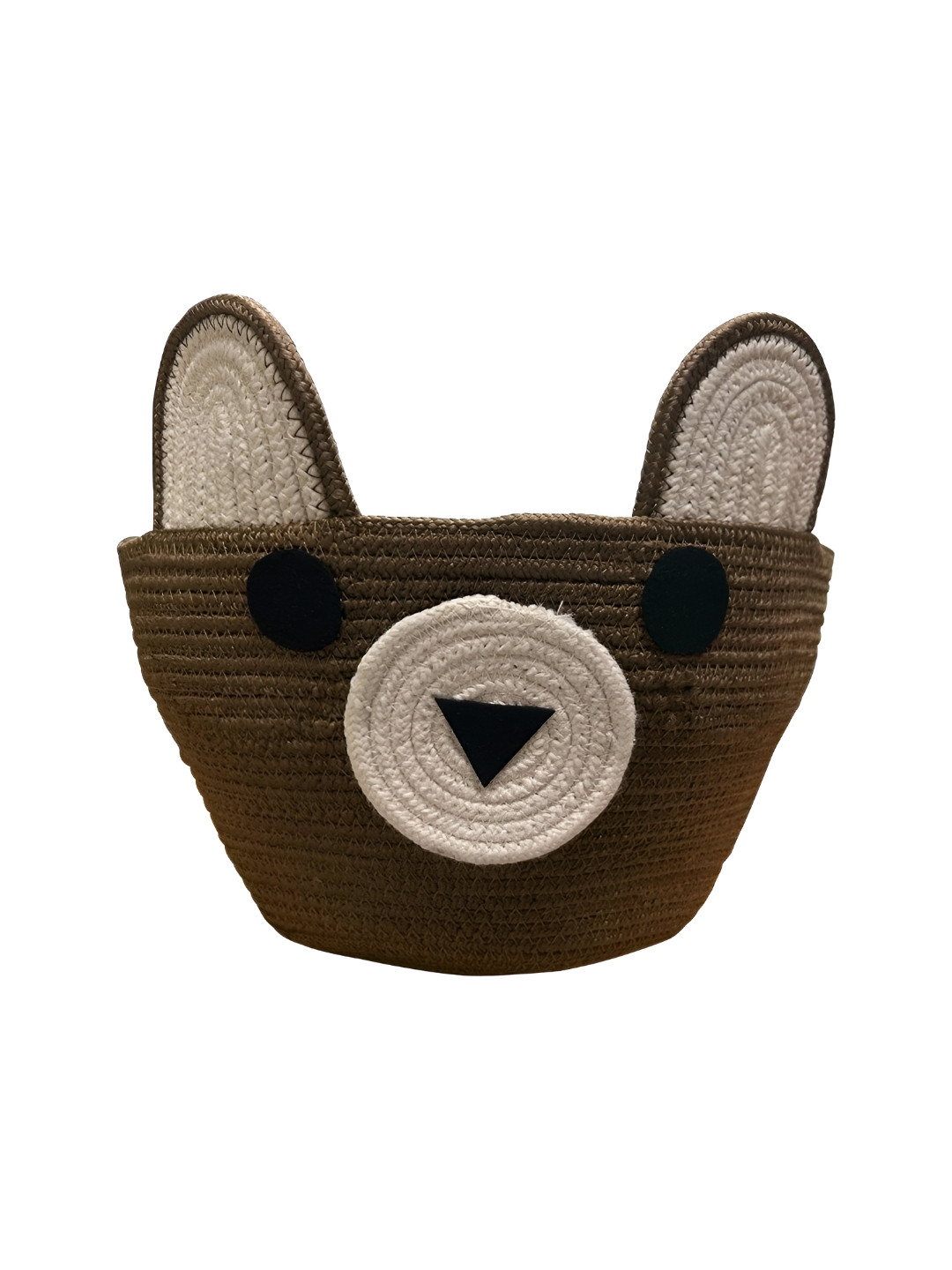 Ariya Cat Storage Basket Grey Cotton Blend Multipurpose Toy Organizer