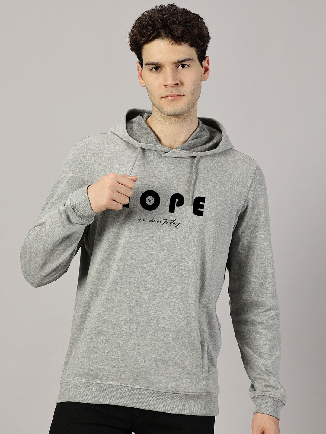 LEON Men Hope Printed Hooded Sweatshirt
