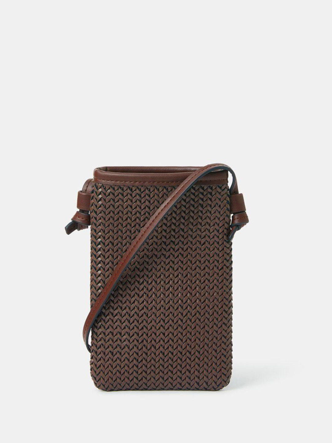 Accessorize Checked PU Structured Sling Bag