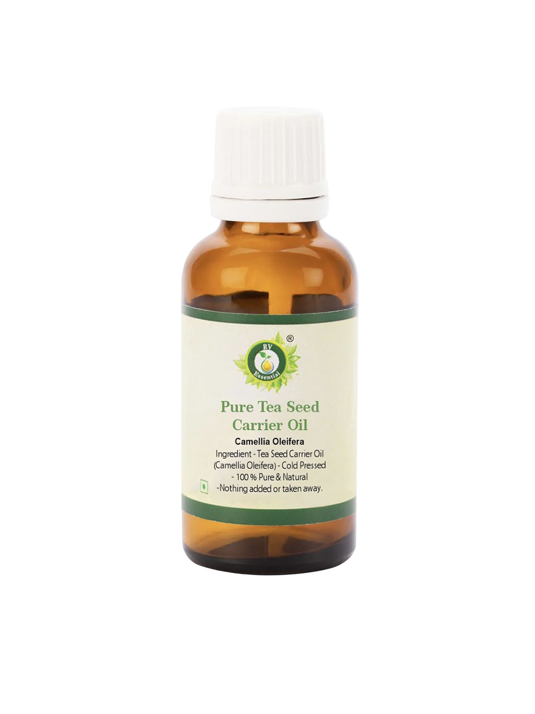 R V Essential Pure Tea Seed Alcohol Free Carrier Oil - 50 ml