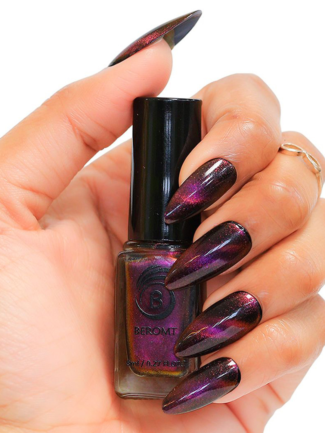 BEROMT Magnetic Cat Eye Quick Dry Nail Polish - 8 ml - BNP414