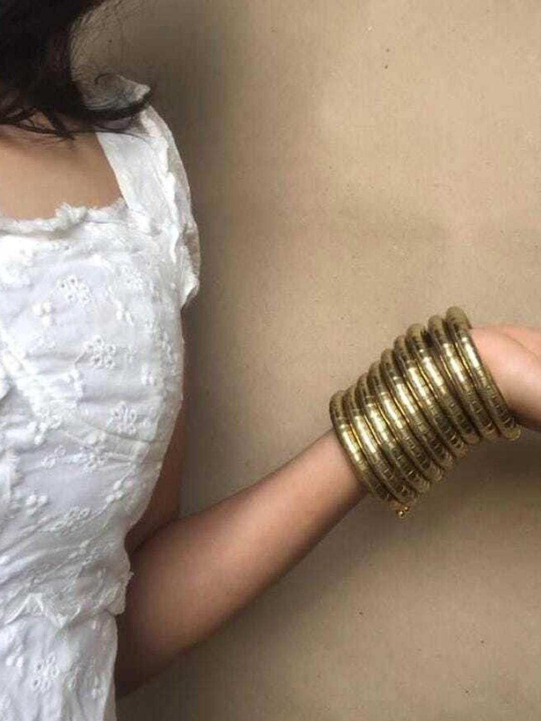 Sangria Beaded Spiral Bangle