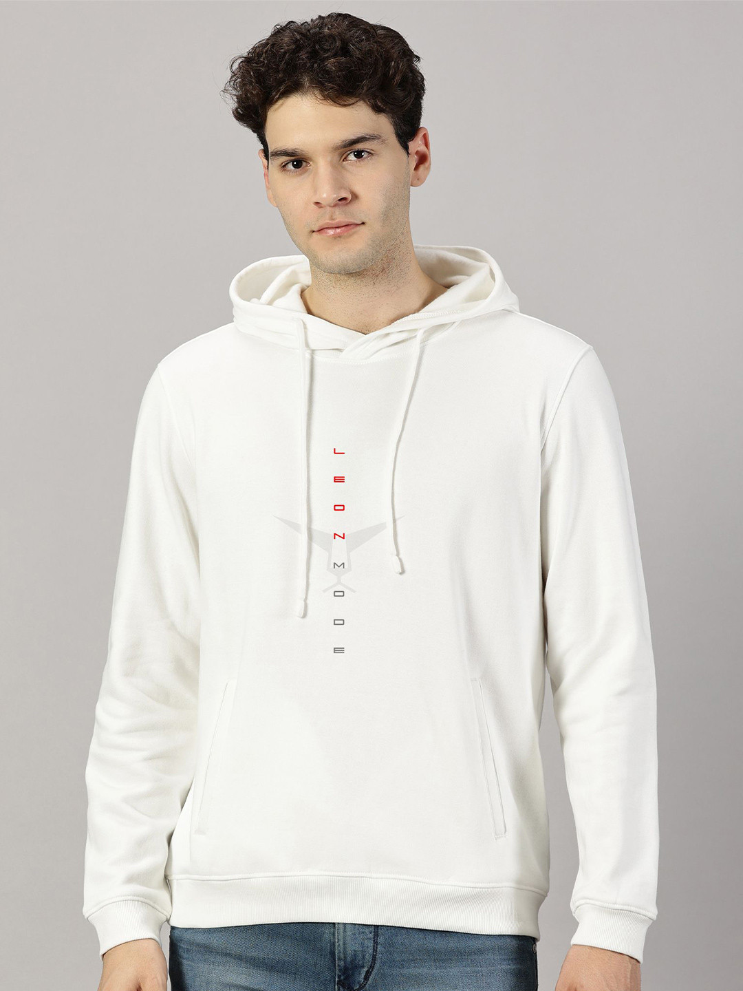 LEON Men Leon Mode Printed Hooded Sweatshirt
