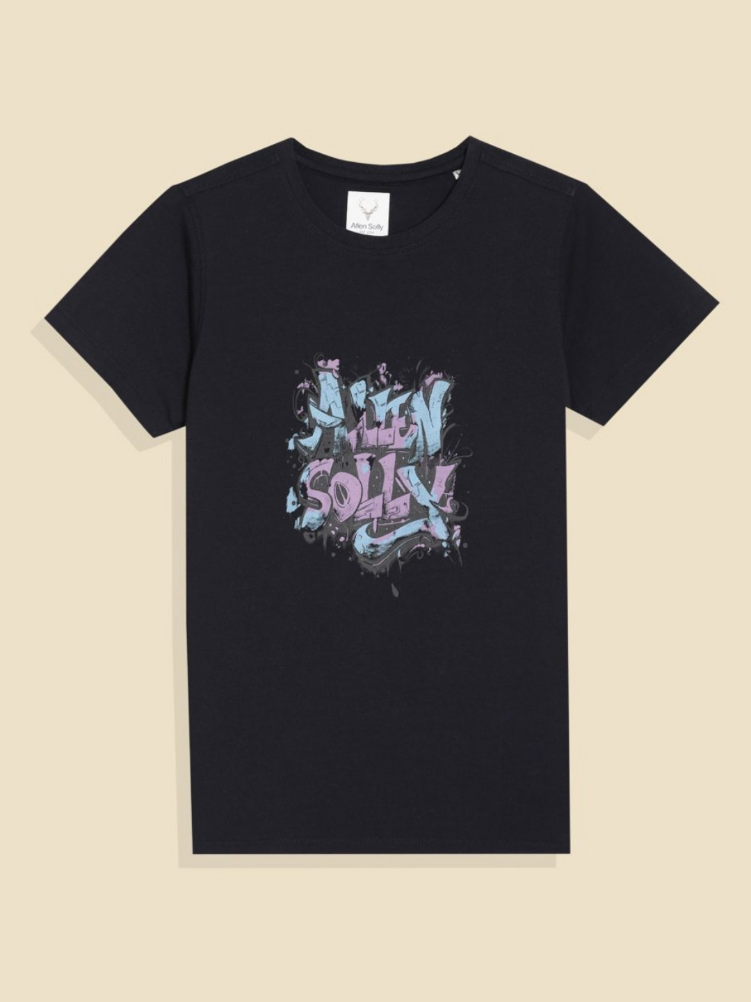 Allen Solly Junior Boys Typography Printed Round Neck Regular Sleeves T-Shirt