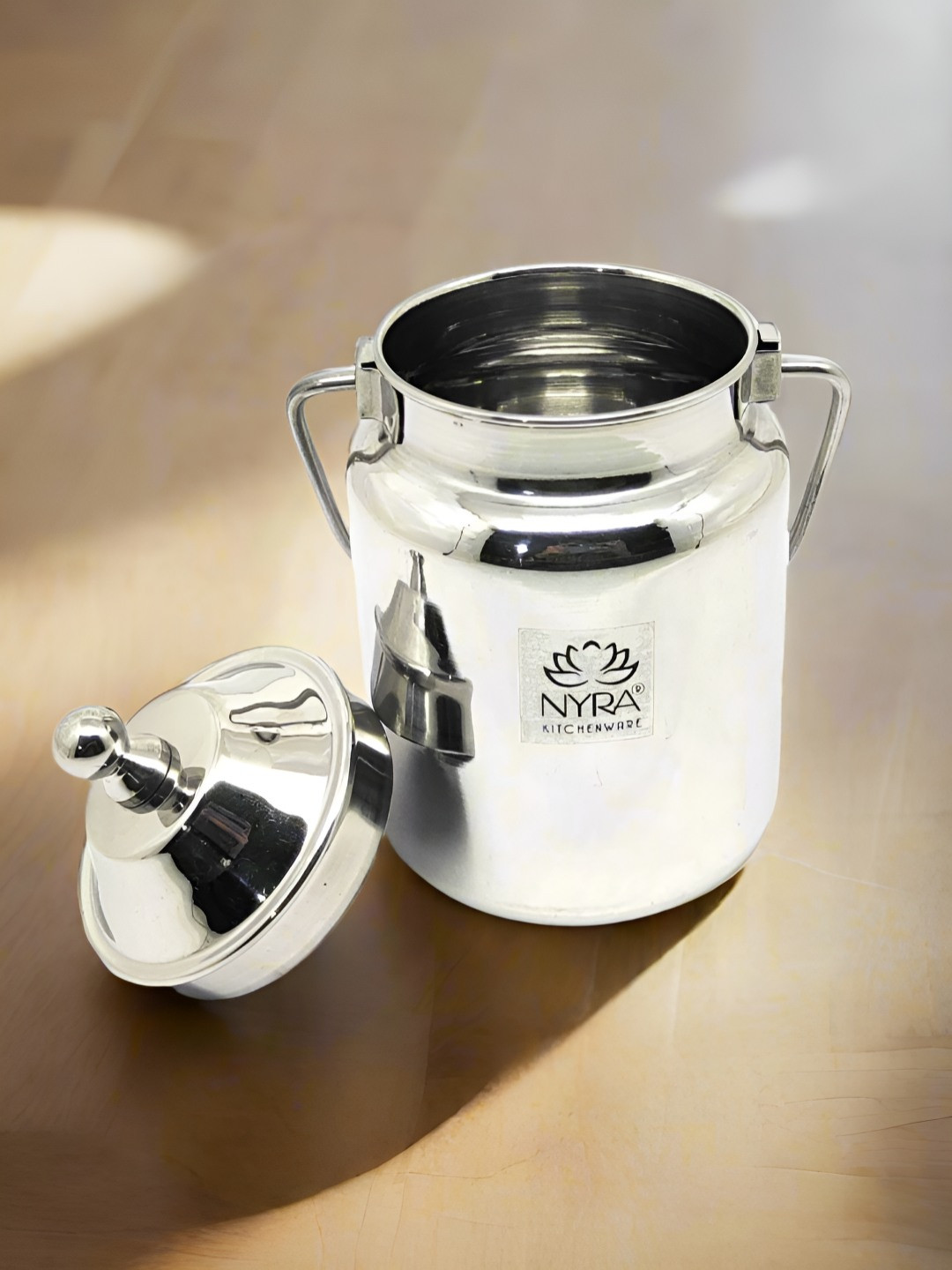 Nyra Kitchenware Steel Stainless Steel Durable Magnetic Milk Pitcher-1L